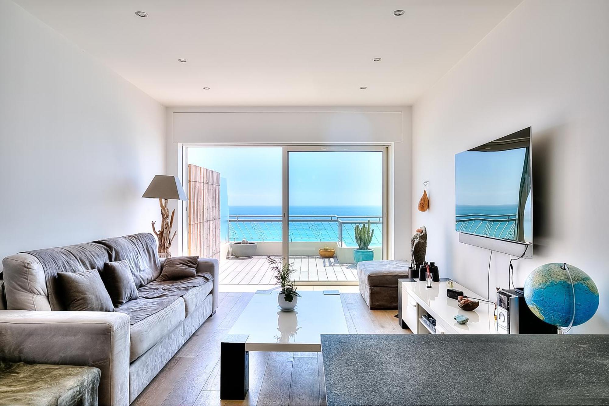 Le Florentina, Dernier Etage Avec Terrasse, Vue Sur La Baie Des Anges Lejlighed Nice Eksteriør billede